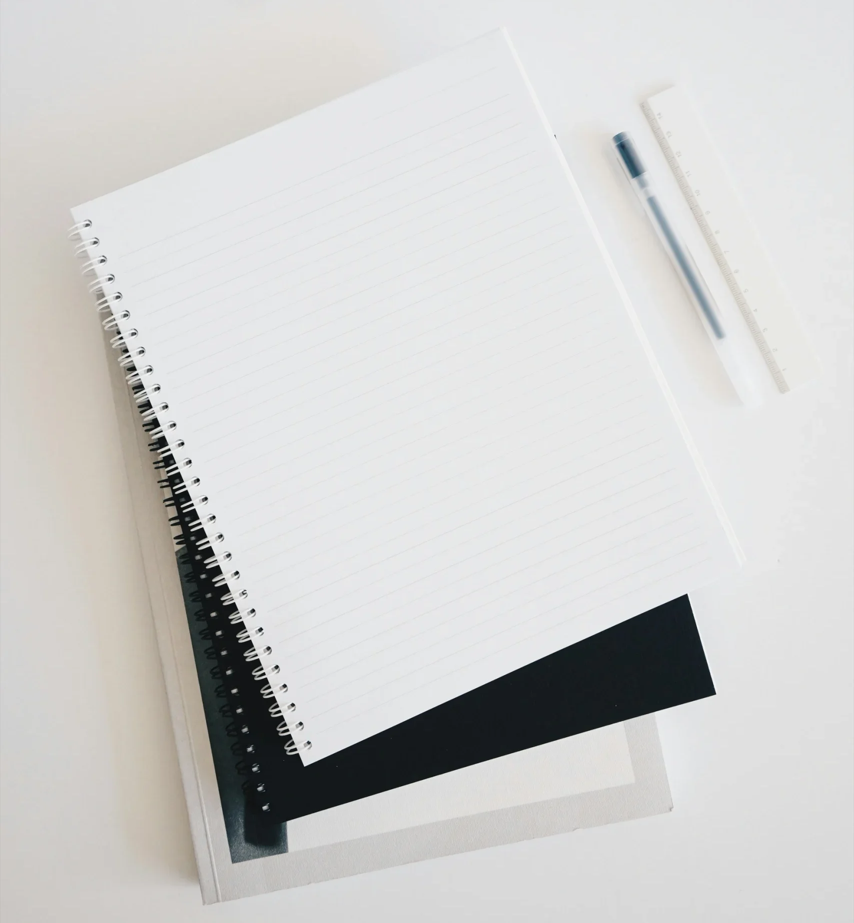 Notebooks and pen